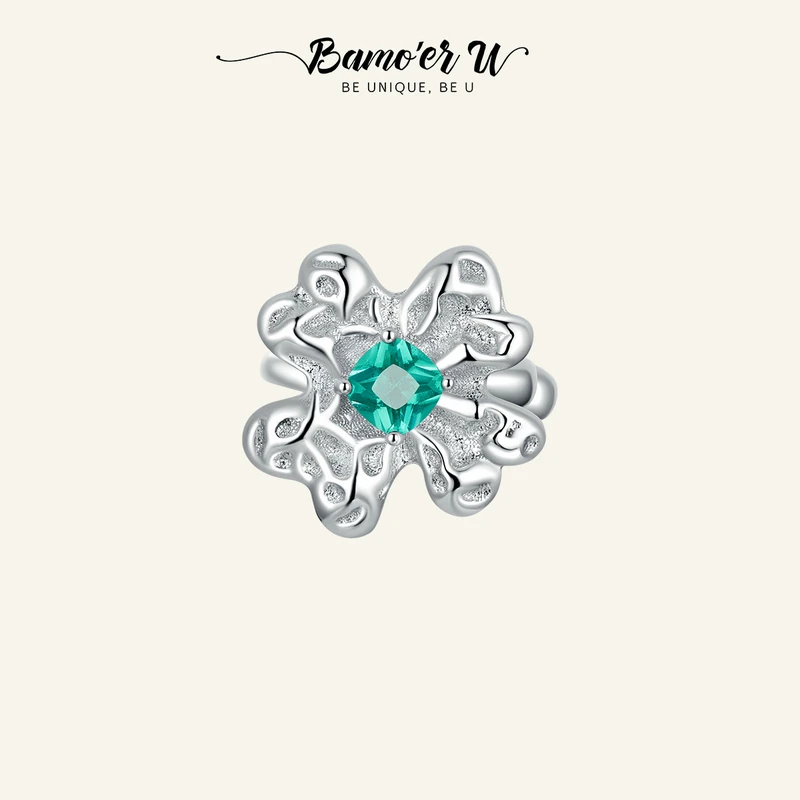 Женские серьги-Клипсы из серебра 925 пробы с цирконом