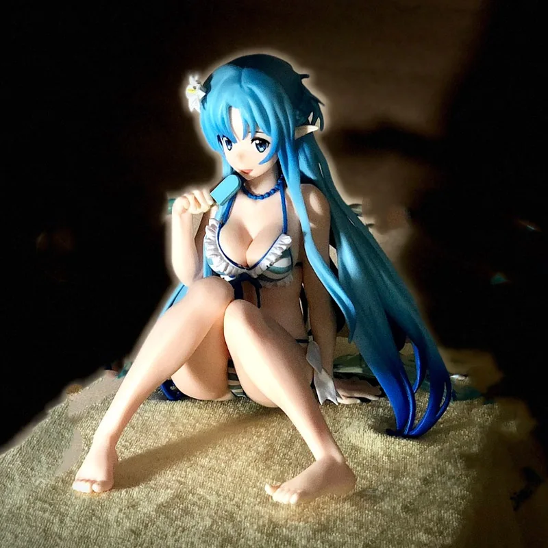 

11cm Sword Art Online Code Register Asuna EXQ Figure Blue Marine PVC Action Figure Toy Adults Collection Hentai Model Doll Gifts