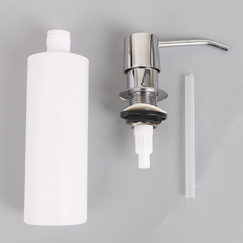 

300ML Capacity Tube Pump Head Dropshipping Soap Dispenser Built In Kitchen Sink Soap Dispenser Counter Top Soap Dispensers