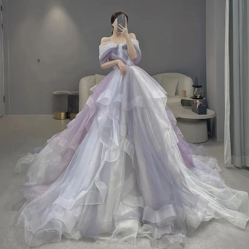 Сказочное платье Mori сказочного стиля на день рождения банкет церемонию для