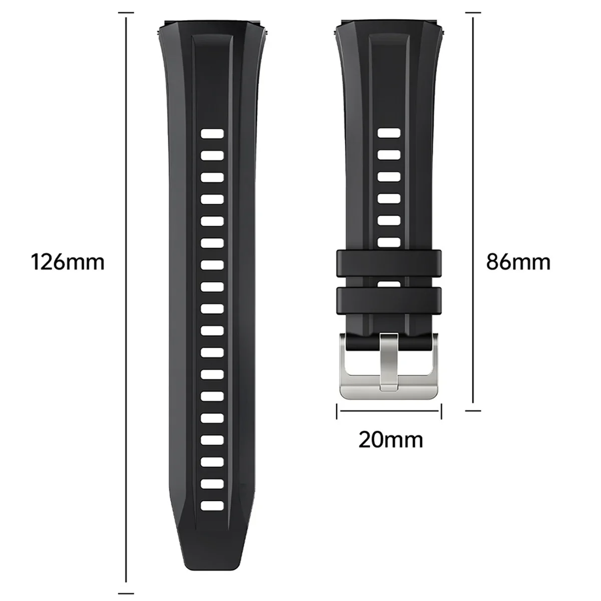 Фото Силиконовый ремешок для Huawei Watch GT 6 Pro 46 мм, спортивный браслет для Huawei GT6 GT6Pro GT5 GT5Pro GT4 GT3, браслет 22 мм, ремешок для часов №5