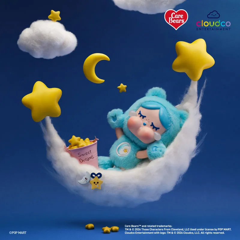 Фото Новинка 2026 года: Оригинальная серия POP MART Crybaby X Care Bears. Слепые коробки с виниловыми плюшевыми подвесками-украшениями. Загадочные коробки-сюрпризы. Подарки на день рождения. №3