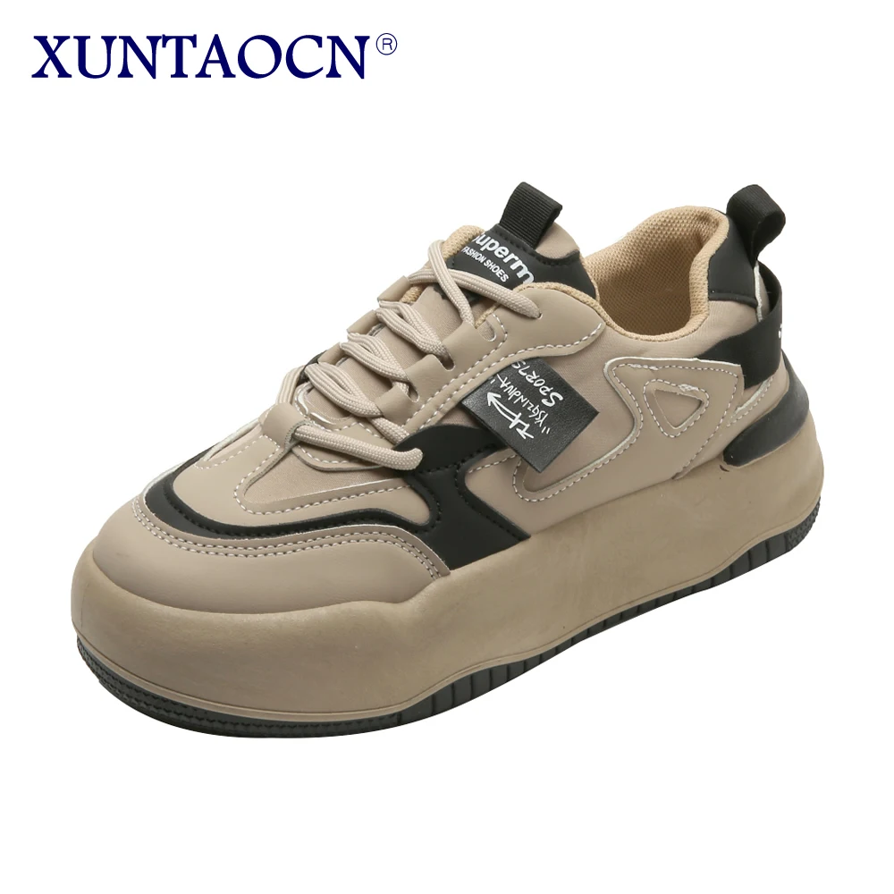 

Shoes women 2023 autumn and winter explosive style all matching leisure increase platform shoes ins tide father sports board sho