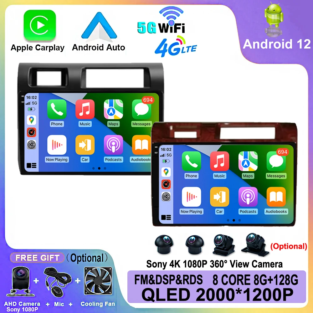

Android 13 Autoradio 9" For Toyota Pickup Land Cruiser LC 70 79 Series 2007-2020 Wireless Carplay Multimedia Player Radio DVD