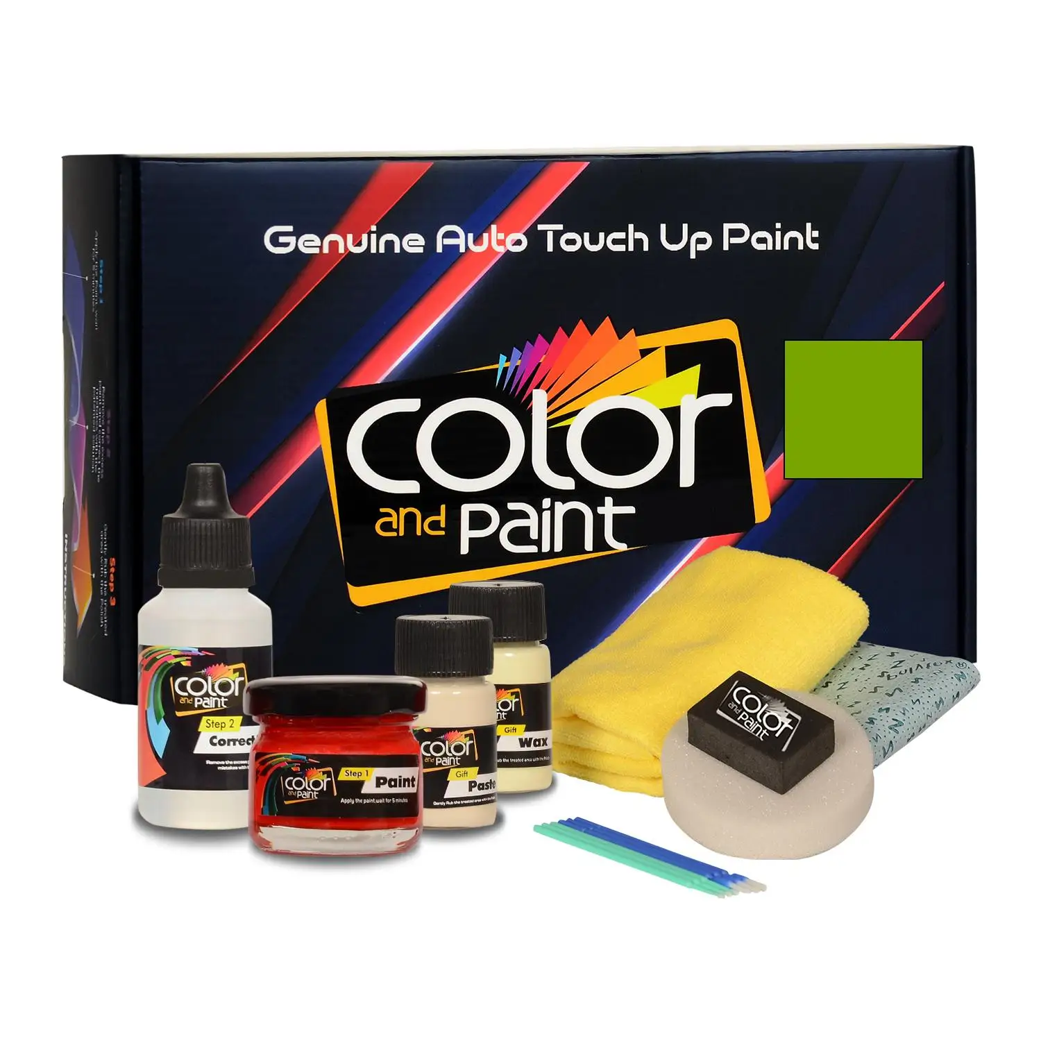 

Color and Paint compatible with Volvo Automotive Touch Up Paint - GREEN - S97252 - Basic Care