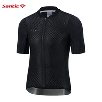 santic men cycling jersey short sleeve competitive edition road bicycle jerseys breathable wicking tops riding shirt reflective