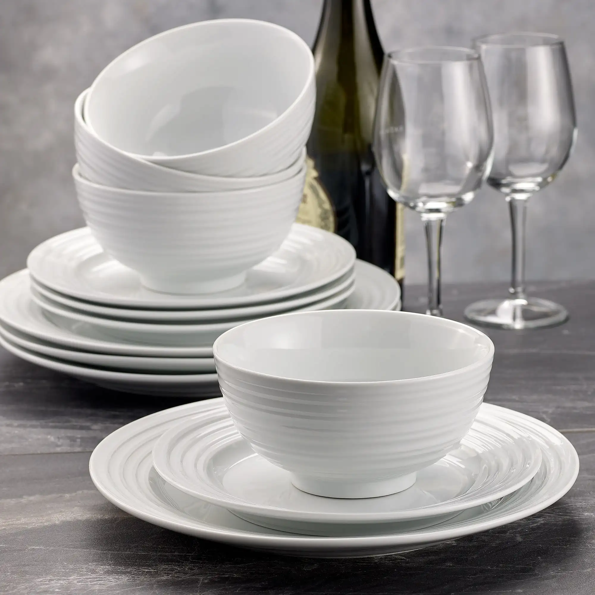

Porcelain 12 Piece Anniston Set