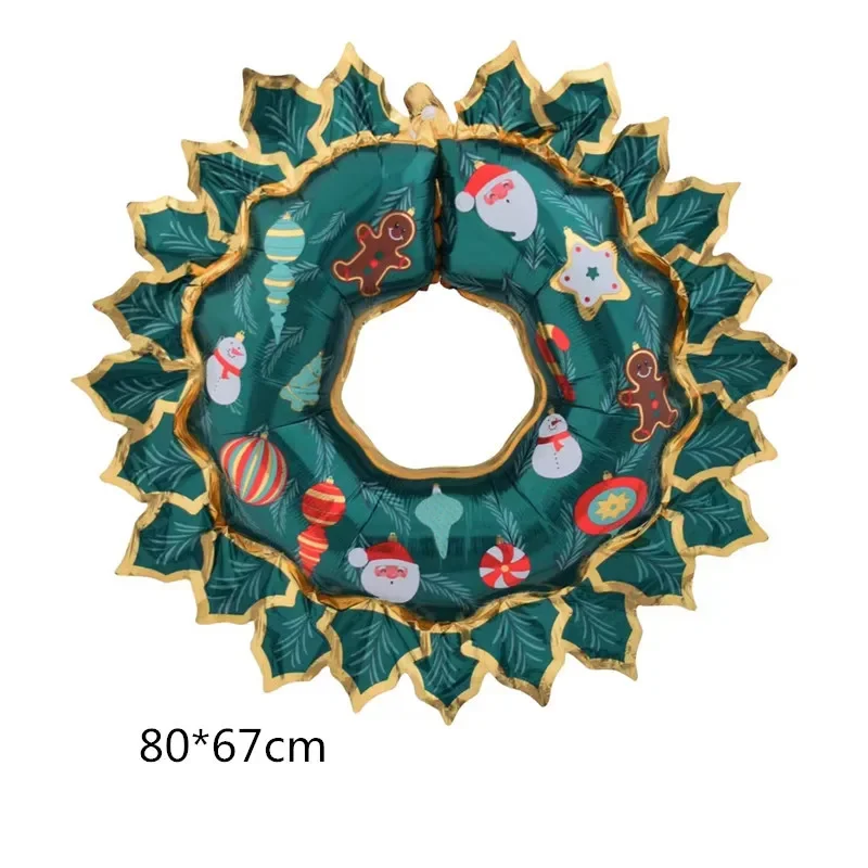 Большие Рождественские шары Санта-Клаус снеговик лось фольгированные