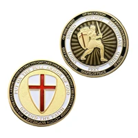 us coins gold plated commemorative coin challenge coin armored warrior gold plated three dimensional relief collection coin