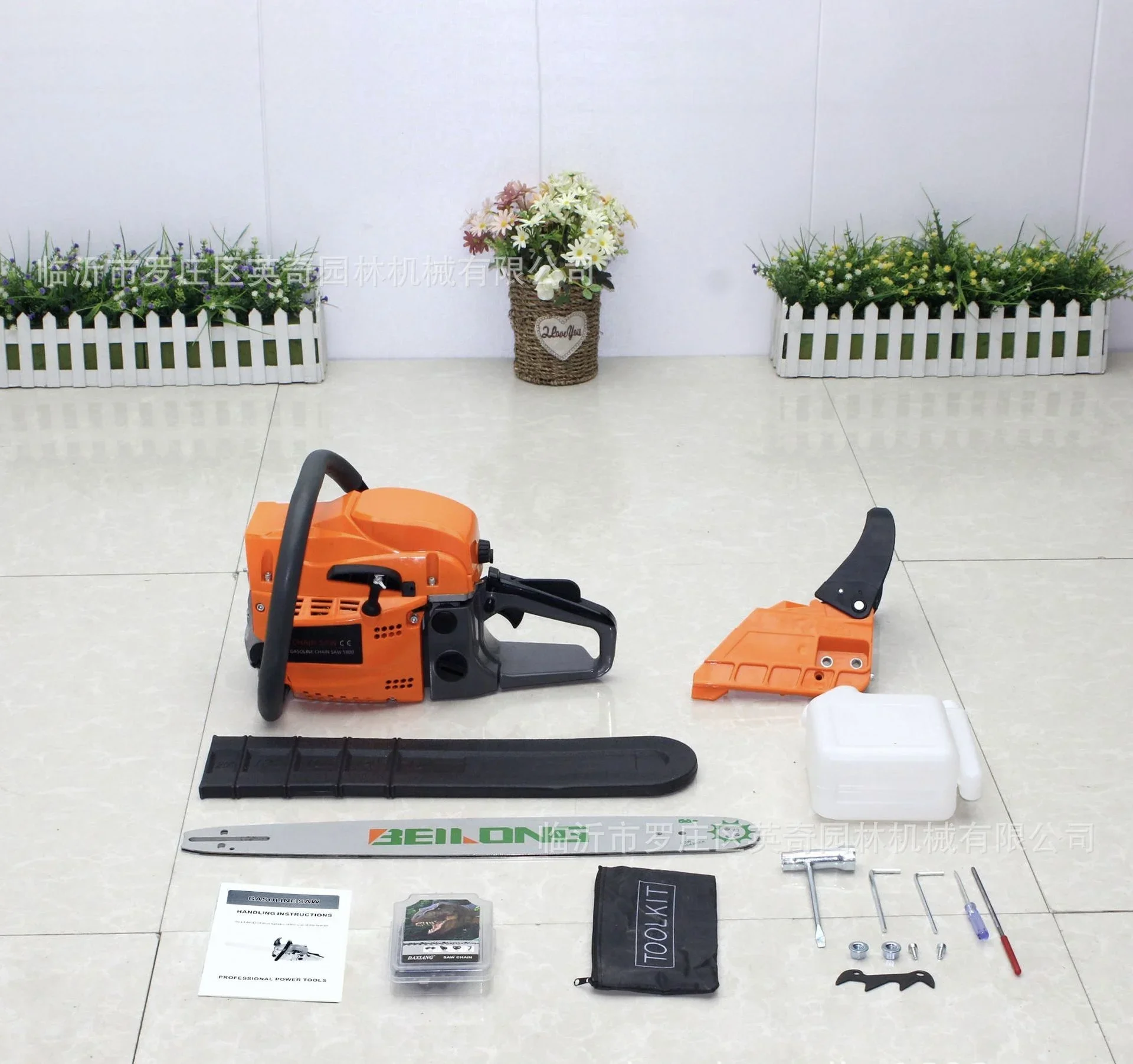 Профессиональные садовые инструменты 7200 2-Stroke 52cc бензиновая бензопила с