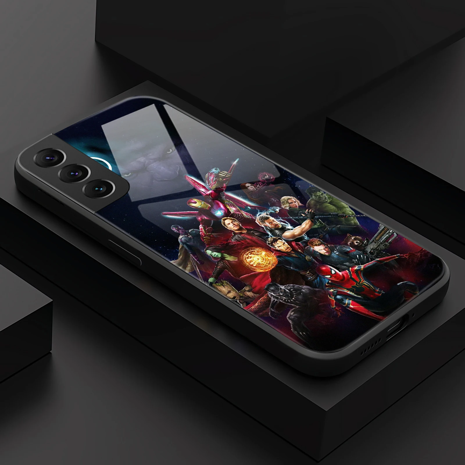 

Avengers Q Marvel Glass shell case covers for Samsung Galaxy S20 FE 5G plus Ultra Cases S21 S22 Note 20 10 9 F52 phone Cases