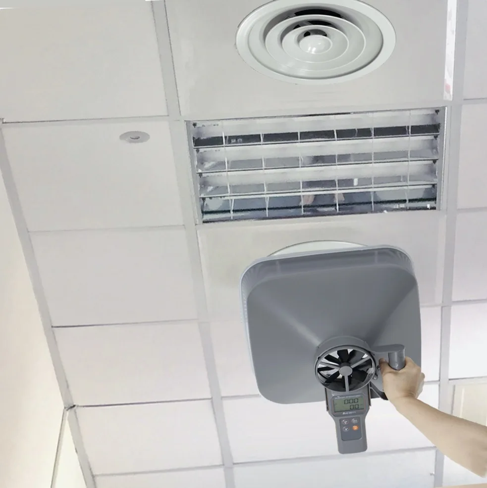 AZ8919 Цифровой анемометр Цена с температурой и влажностью CO2 Детектор качества