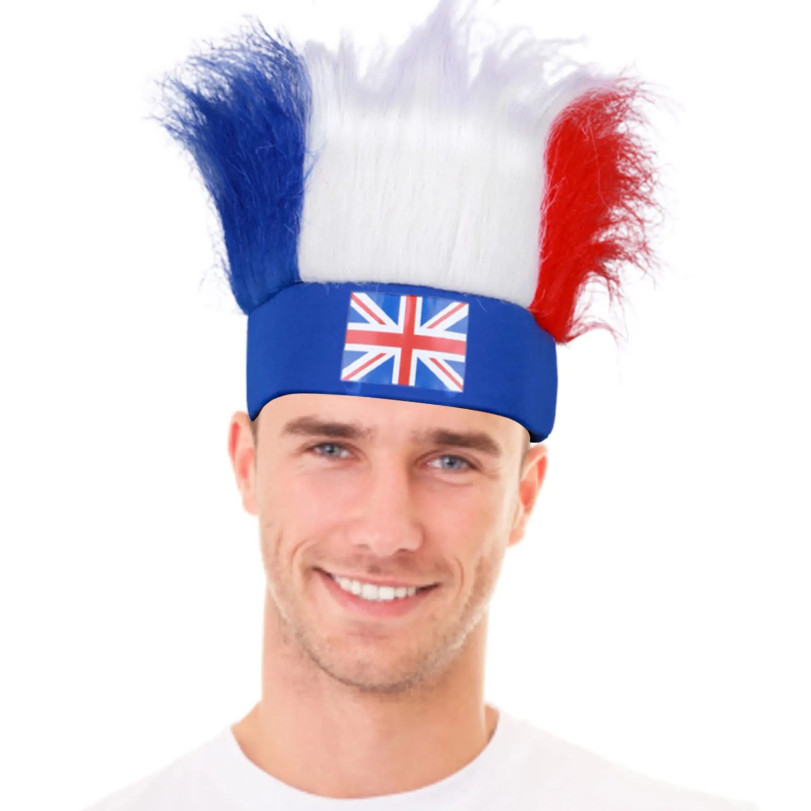 

Головной убор для юбилейных шляп, украшение для головы для Великобритании, Имитация волос, маскарада, королевы, платины, юбилейные украшени...