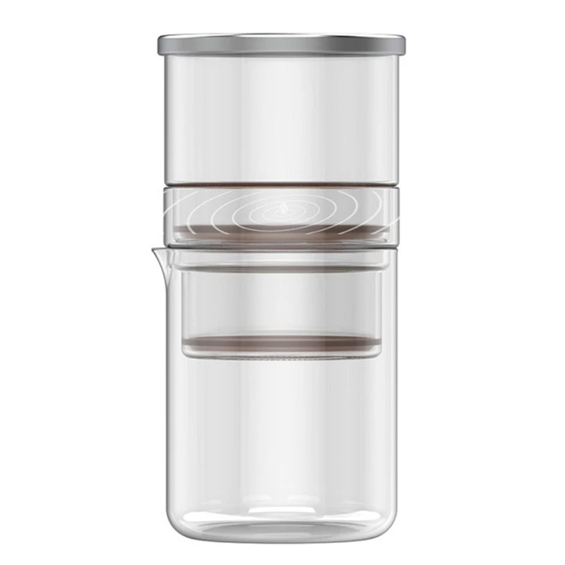 1 шт. кофеварка безбумажной кофеварки с графином и сетчатым фильтром из