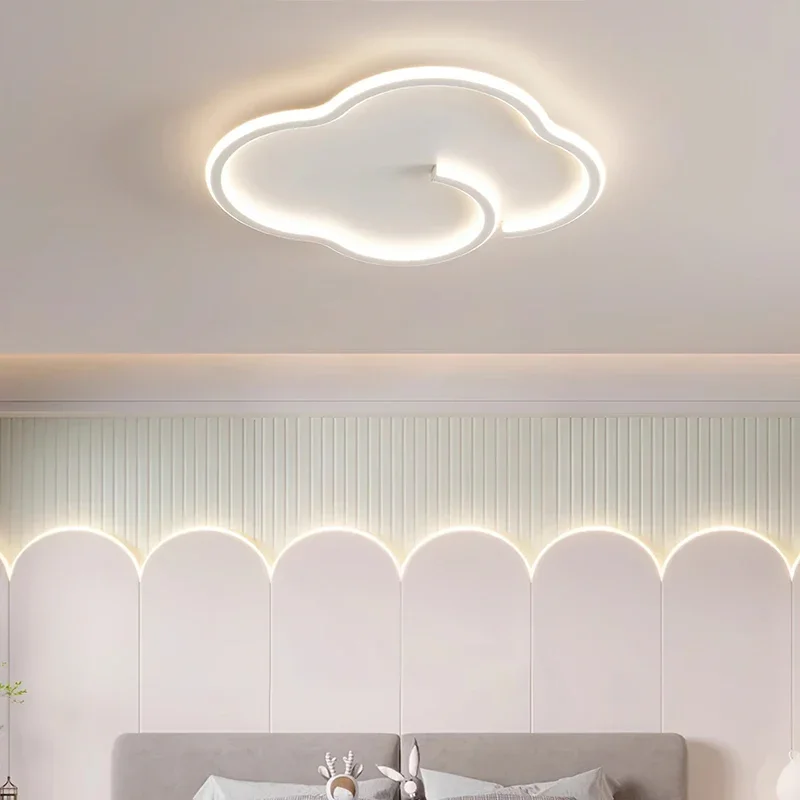 Минималистичный потолочный светильник для гостиной кремовый ветер основная