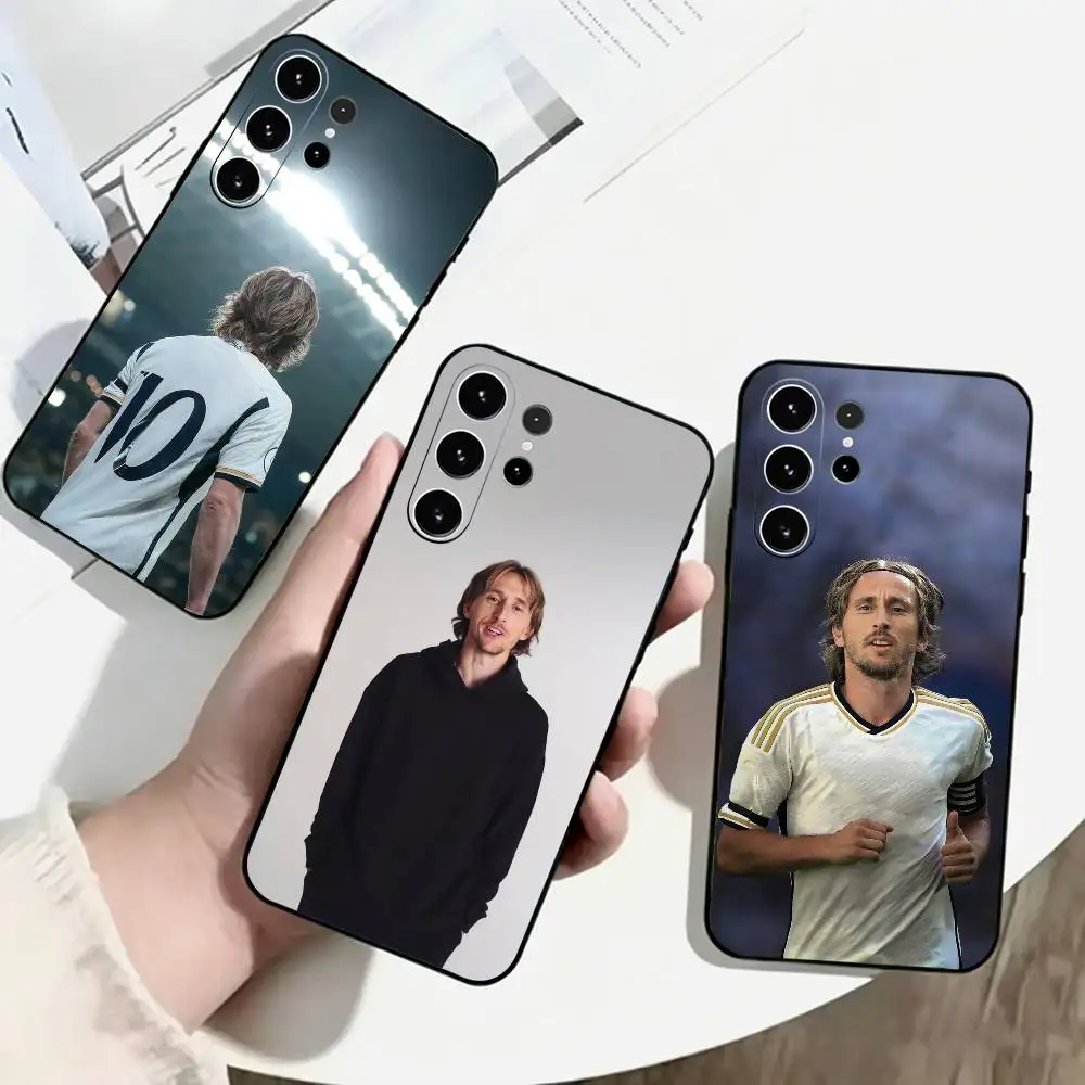 Фото Чехол для телефона F-Football P-Player Luka-A Modric для Samsung S25, S24, S21, S22, S23, S30, Ultra, S20, Plus, FE, мягкий силиконовый черный чехол №1