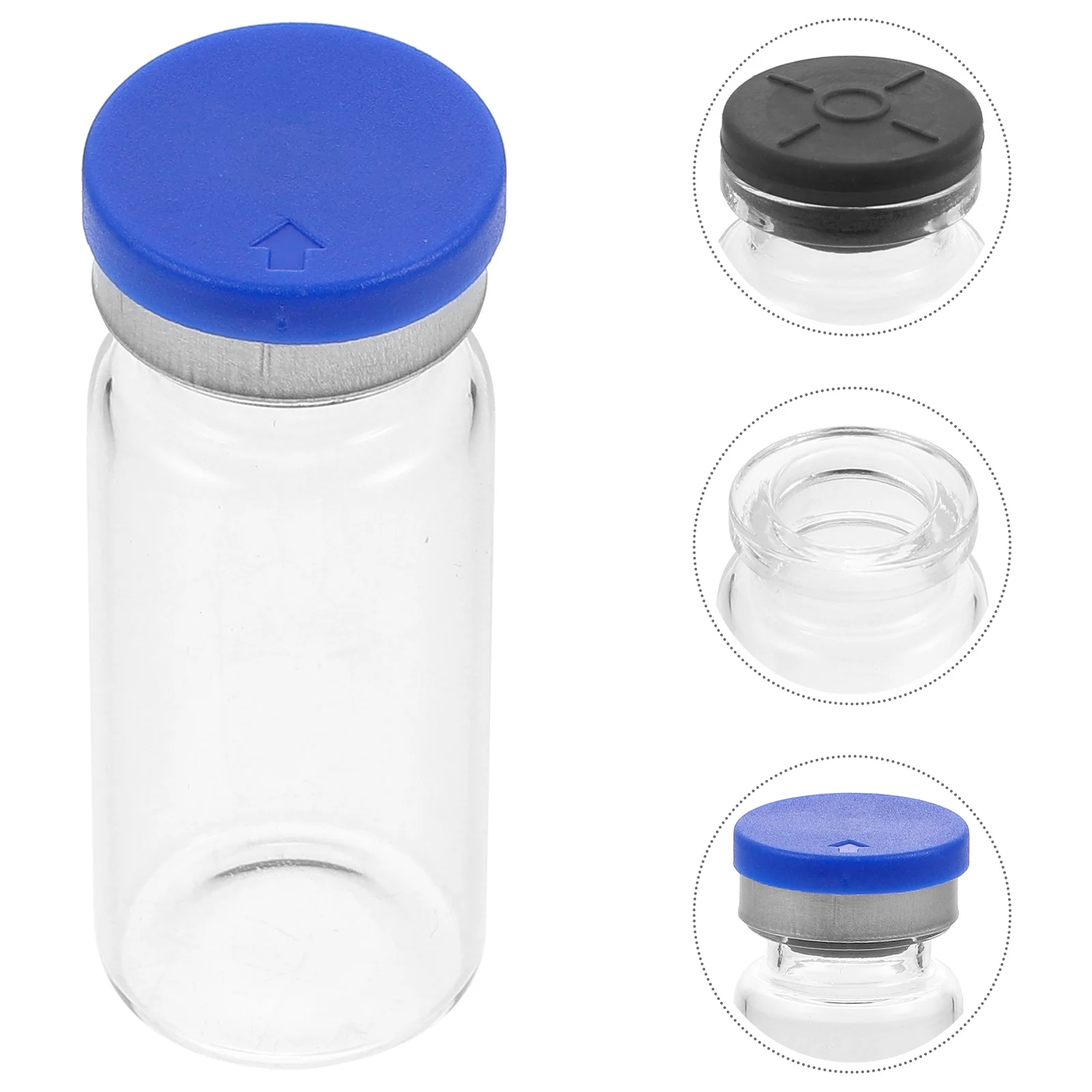 

Freeze-dried Powder Bottle Vial Transparent Cap Sample Glass Bottles Experiment Vitroleros Para Mini