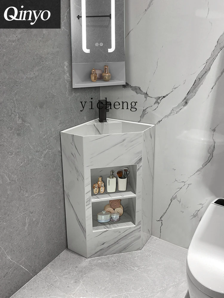 Умывальник ZC с каменной пластиной вертикальная умывальник треугольным