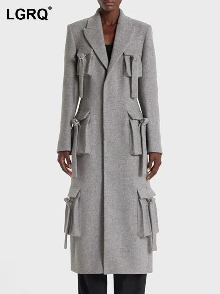 

Женская Лоскутная ветровка с карманами, длинным рукавом и английским воротником