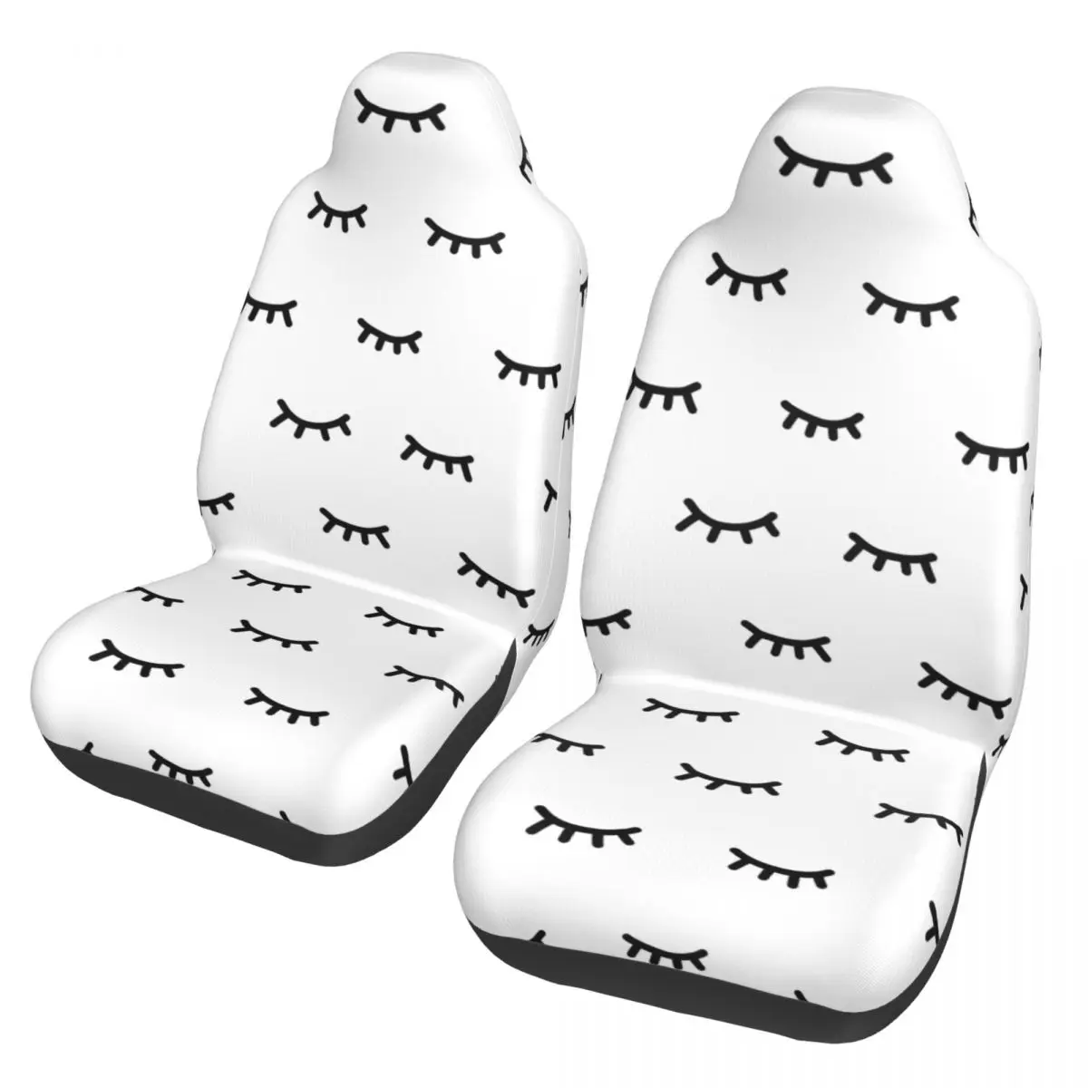 

Eyelash Closed Eyes Universal Car Seat Cover Protector Interior Accessories Travel Seat Covers Polyester Fishing