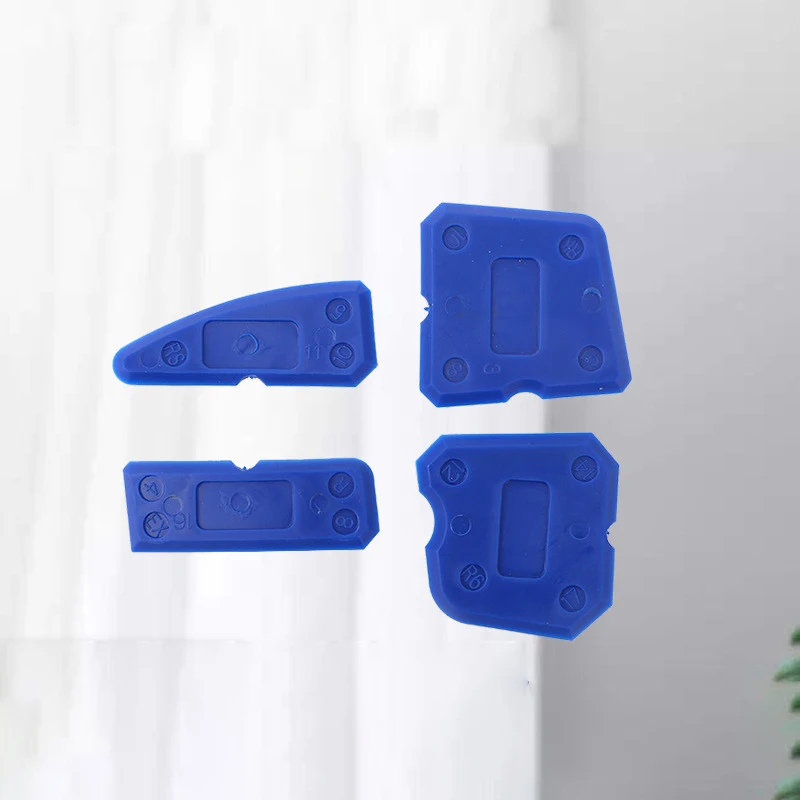 

4Pcs Caulking Tool Kit Silicone Joint Sealant Spreader Spatula Scraper Edge Repair Tools Floor Tile Edges Cleaner