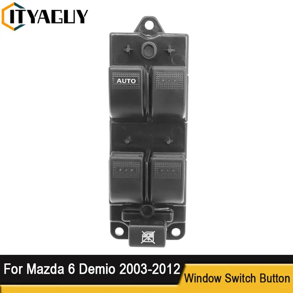 Переключатель Стеклоподъемника GJ6A-66-350 для Mazda 6 Demio 2003-2012 GJ6A66350 BJ2G66350 - купить по