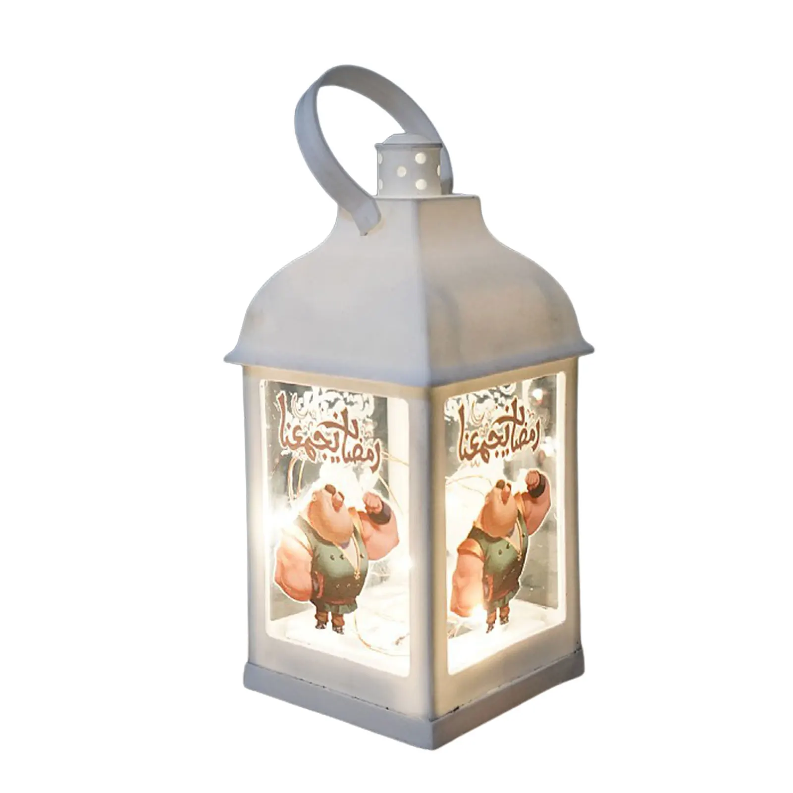 

Рамадан Mubarak Light s 8.5inWhite LED огни Рамадана светильник s батарея работает ИД украшение стола светильник Mubarak ислама декоративный