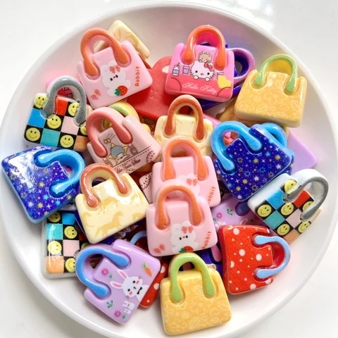 10 шт., разноцветные смоляные аксессуары для сумок YUSDTSHA