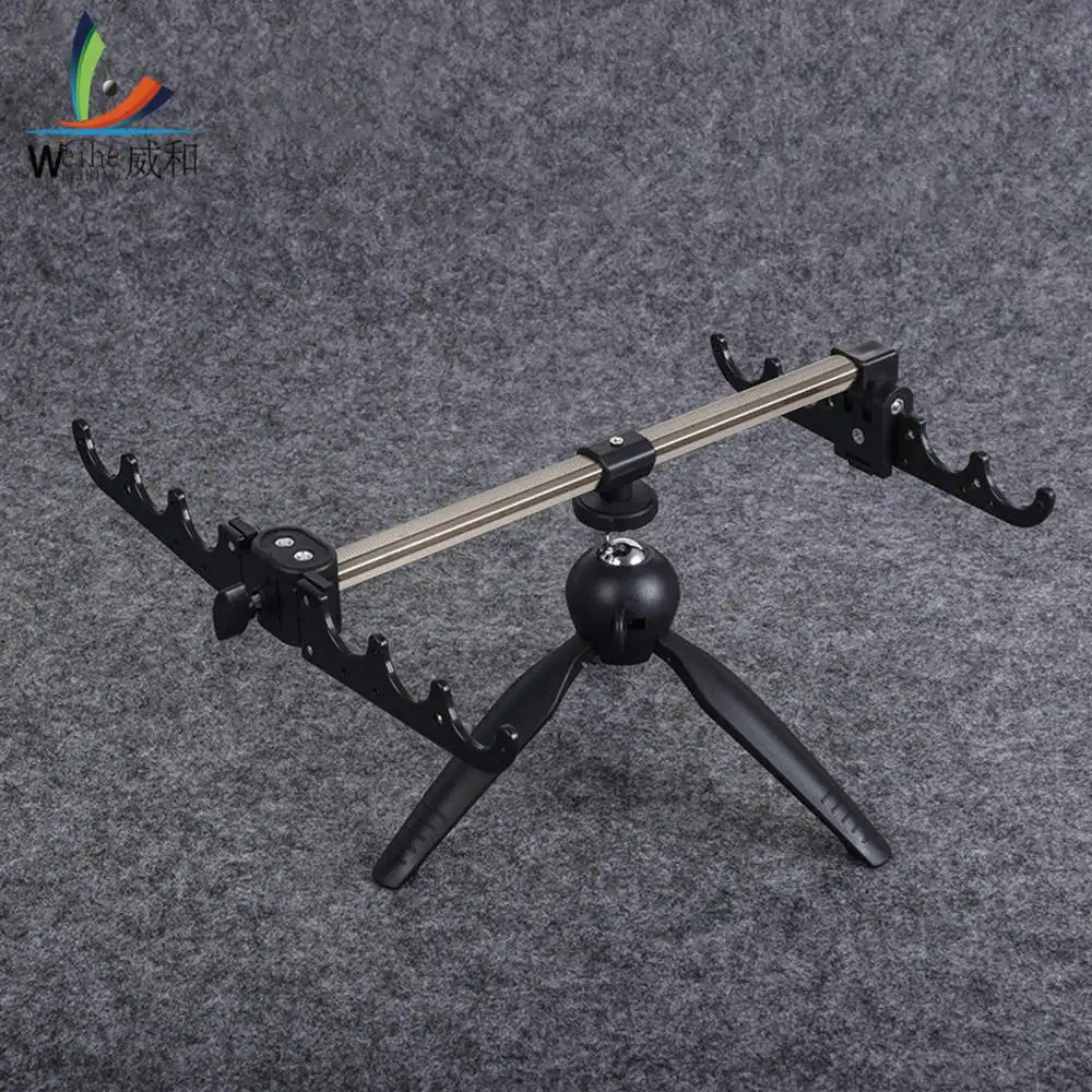 Winter Ice Fishing Rod Triangle Fort Bracket Stainless Steel Fish Pole Holder Support Camera Tripod Stand Fishing Tackle