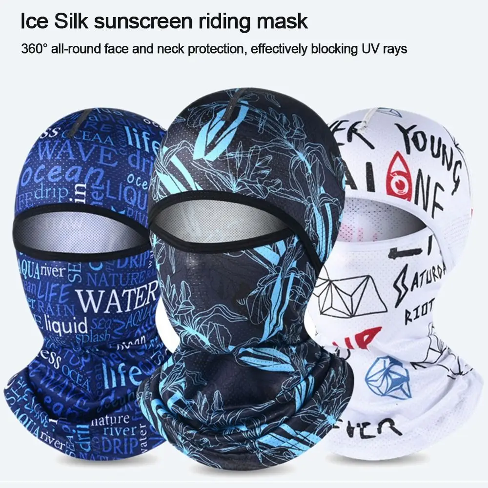 

Scarves Sun Protection Face Hood Motorcycle Cycling Helmet Cooling Neck Full Face Cap Face Cover Cycling Balaclava