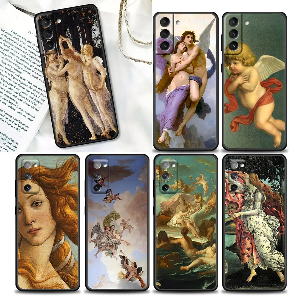 

Phone Case for Samsung Galaxy S7 S8 S9 S10e S21 S20 Fe Plus Ultra 5G Soft Silicone Cover LUXURY Art Painting The Birth Of Venus