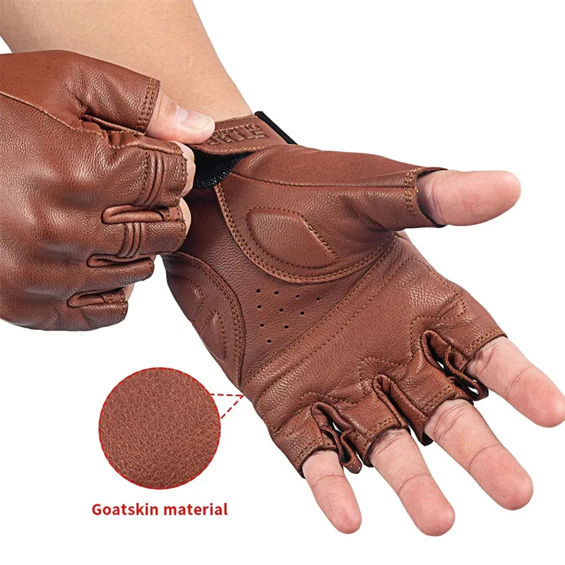 Мотоциклетные Перчатки SFK с открытыми пальцами летние дышащие износостойкие