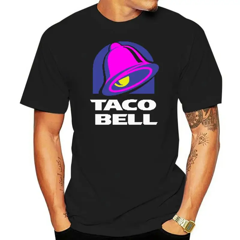 Новая футболка с логотипом пищи Taco Bell, Мужская футболка, размер S -3XL