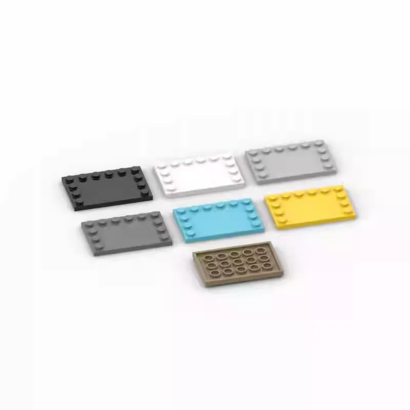 50 шт. MOC 6180 piastrelle модификация 4x6 con borchie sui bordi mattoni совместибилизация блочи fai-da-te