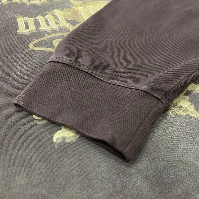 Мужская футболка с длинным рукавом ZODF осенняя Готическая большого размера в