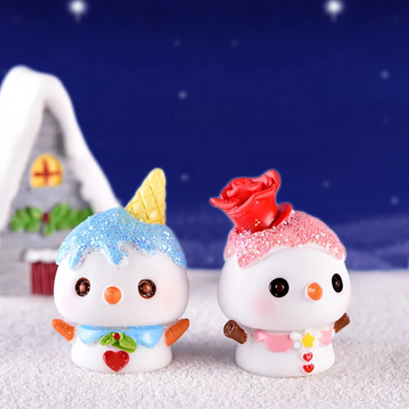 1 шт. Санта-Клаус снеговик домашнее рождественское украшение миниатюрная фигурка