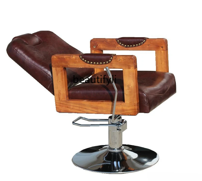 

Portable Barber Chair Hot Dyeing Chair Shaving Chair Light Luxury Adjustable Modern Hairdressing Chair Hair Cutting Chair