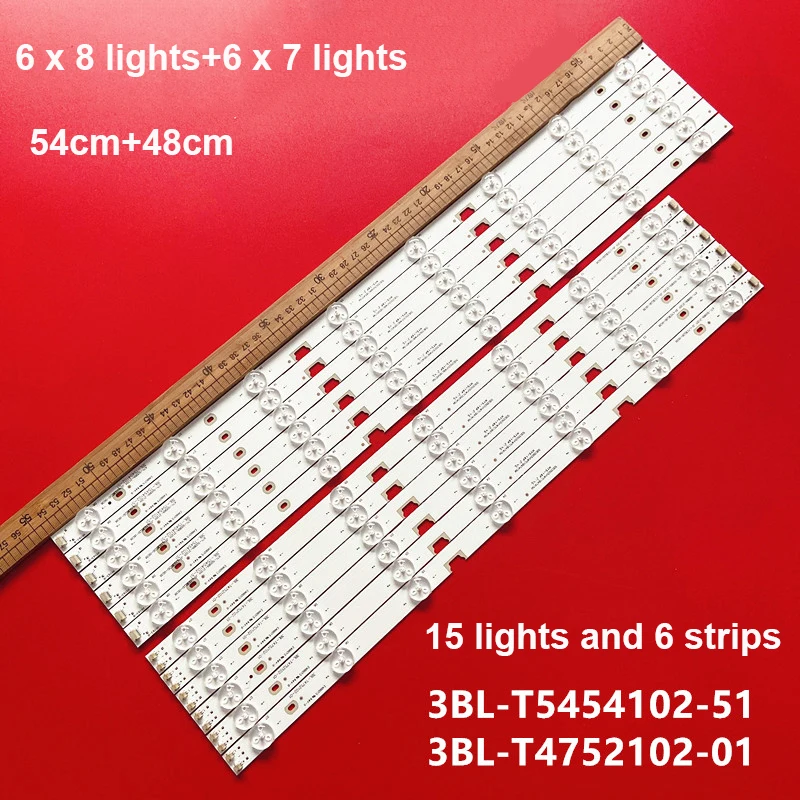

One set of new Sanyo 50CE5126 light strips HK50D15L/HK50D15R-ZC14A-03