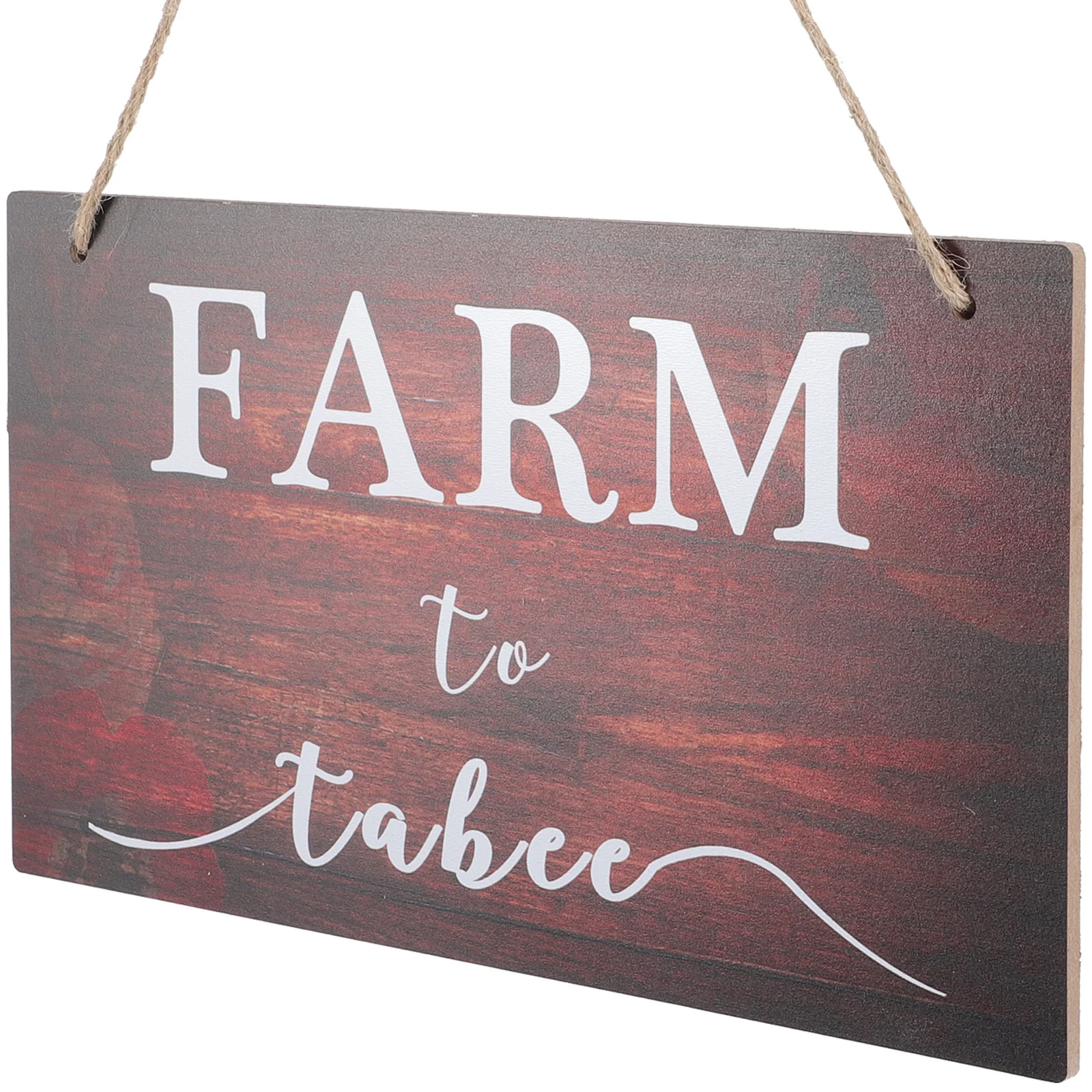 

Farmhouse Wooden Hanging Sign Rustic Wall Wooden Plaque Hanging Sign with Rope