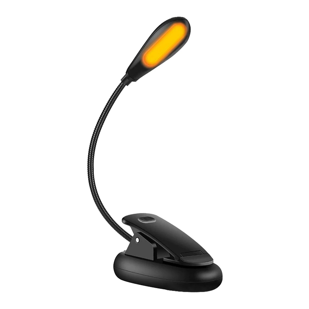 

Clip On Bedside LED Reading Light Flexible USB Rechargeable Dimmable Headboard Eye Protection Mini Bendable Neck Kids Night Lamp