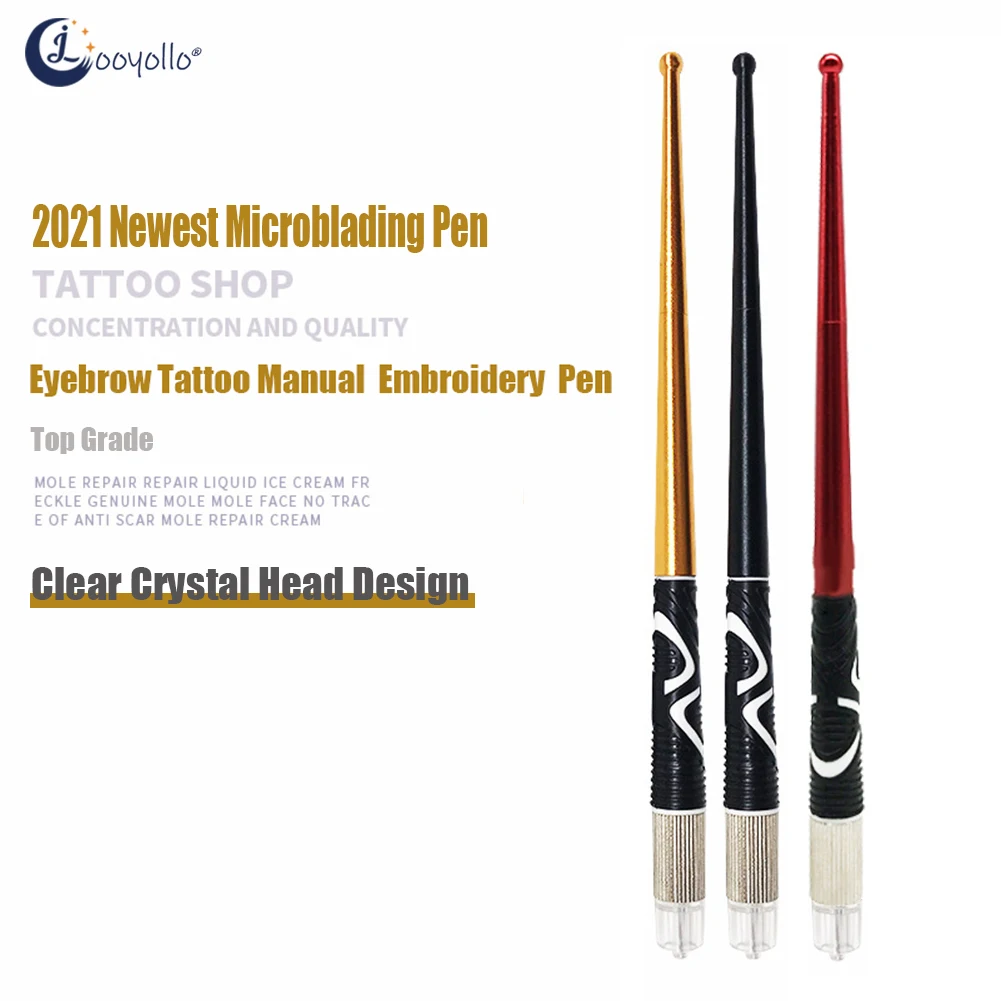 

Top Quality Eyebrow Tattoo Microblading Pen Reused Embroidery Manual Blade Needle Handle Gun Permanent Makeup Accessories