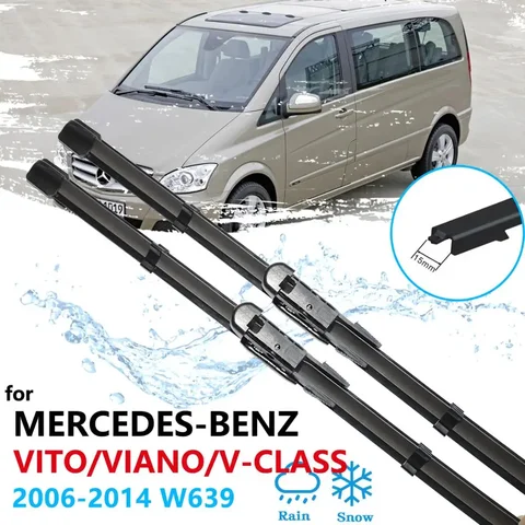 Для Mercedes Benz Vito V-Class Viano Valente Metris W639 2006 ~ 2014 дворники автомобильные аксессуары 2007 2008 щетки стеклоочистителя автомобиля