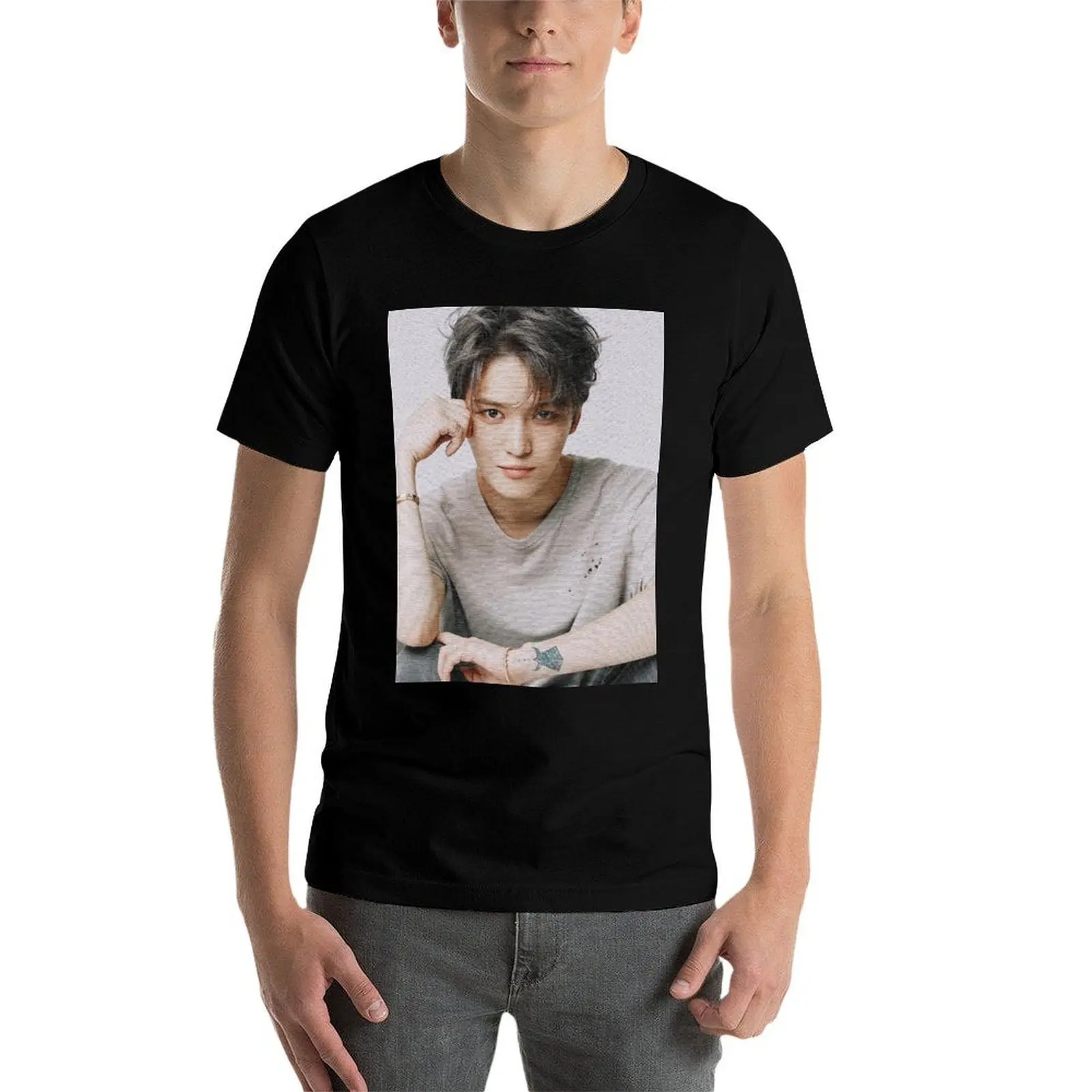 Фото Футболка Kim Jae Joong, легкая футболка с принтом №4