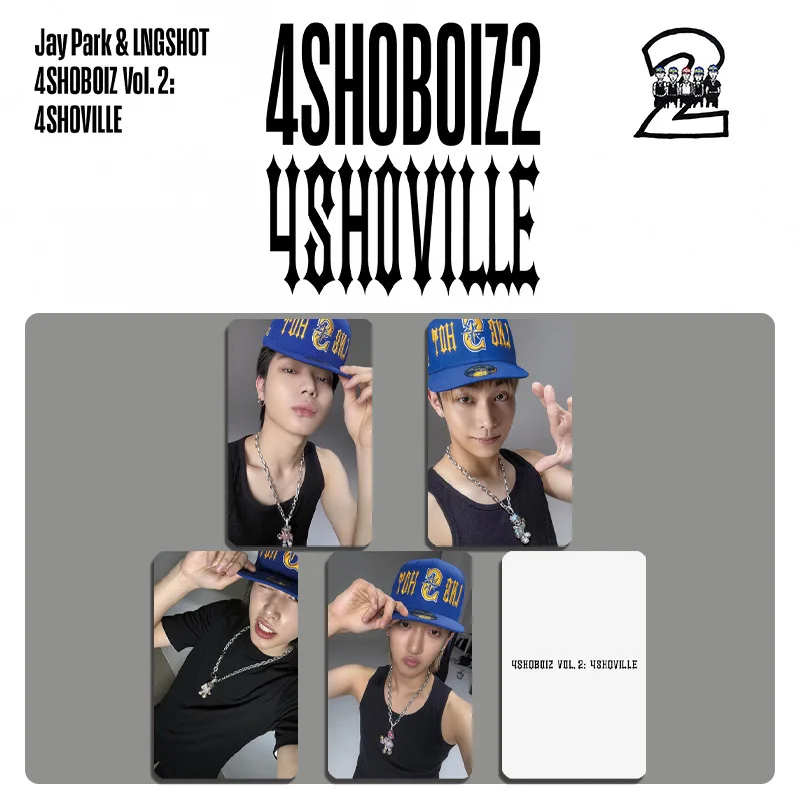 Фото Набор из 4 шт. Kpop LNGSHOT 4SHOBOIZ Vol.2 4SHOVILLE: коллекционные карточки-открытки, фотокарточки (Квон Охёль, Ким Рёль, Джунвуджин, Луис) №3