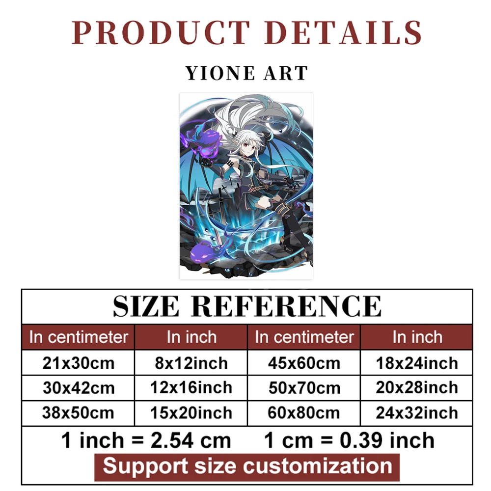 Меч искусство онлайн модульные картины Аниме Холст Картина Yuuki Asuna настенный