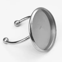 316 stainless steel ring empty holder 10pcsbag inner diameter 10 20mm inverted die plate open welding bead ring gem tray making