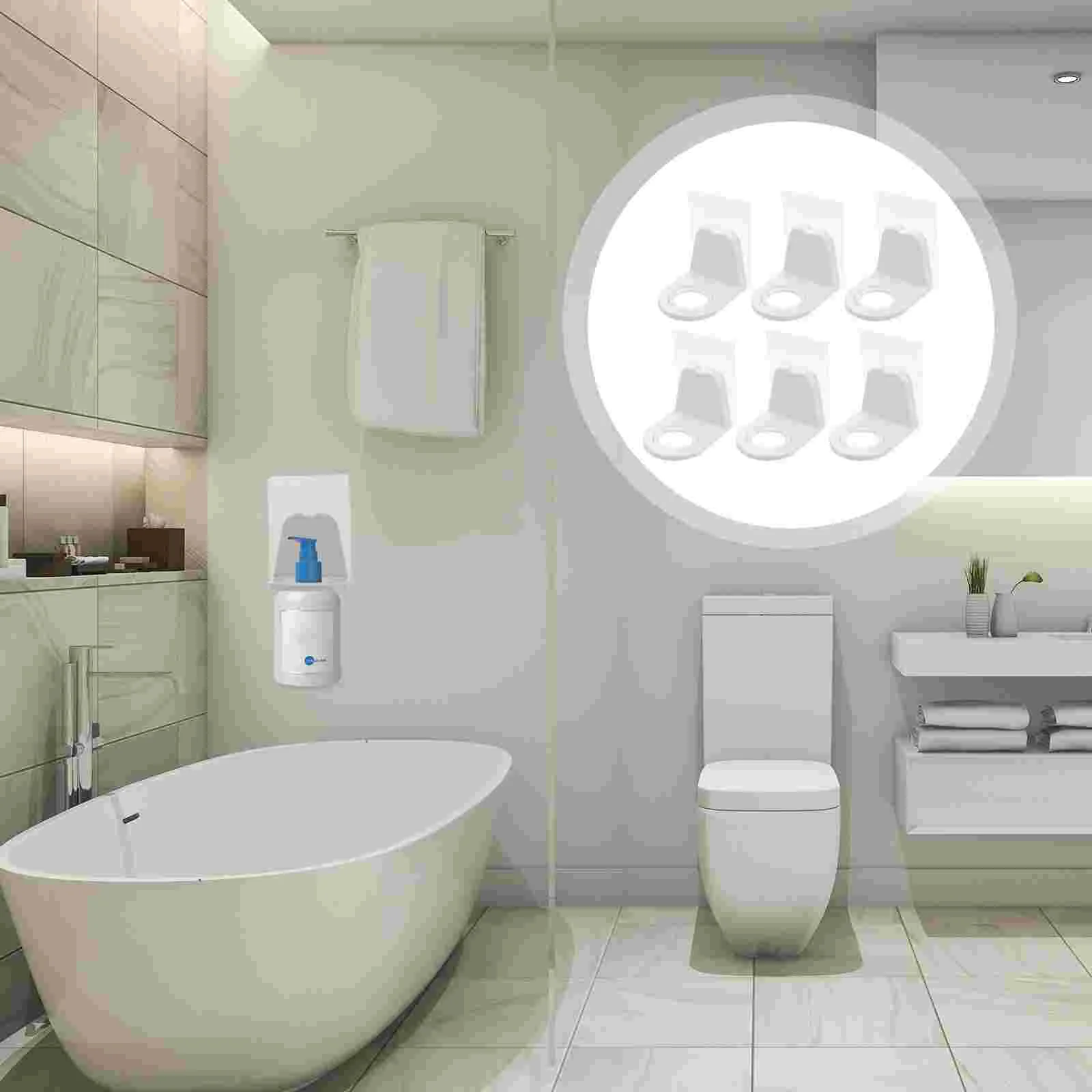 

10Pcs Hole-free Creative Punch-free Holders Bathroom Storage Racks
