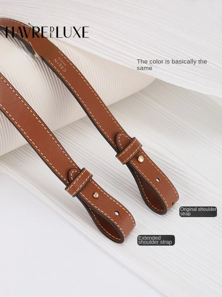 Crossbody bag with AVA underarm bag transformation extended by leather shoulder replacement strap single-purchase accessories