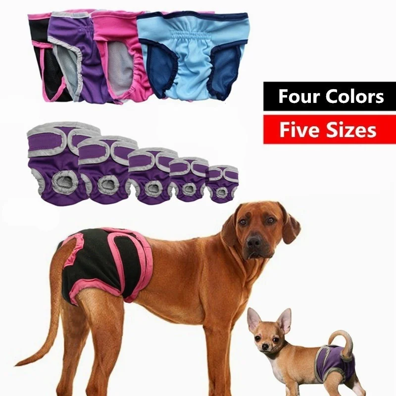 Pet Underwear Physiological Sanitary Shorts Dog Diapers Physiological Pants  Soft Washable Female Dog Shorts