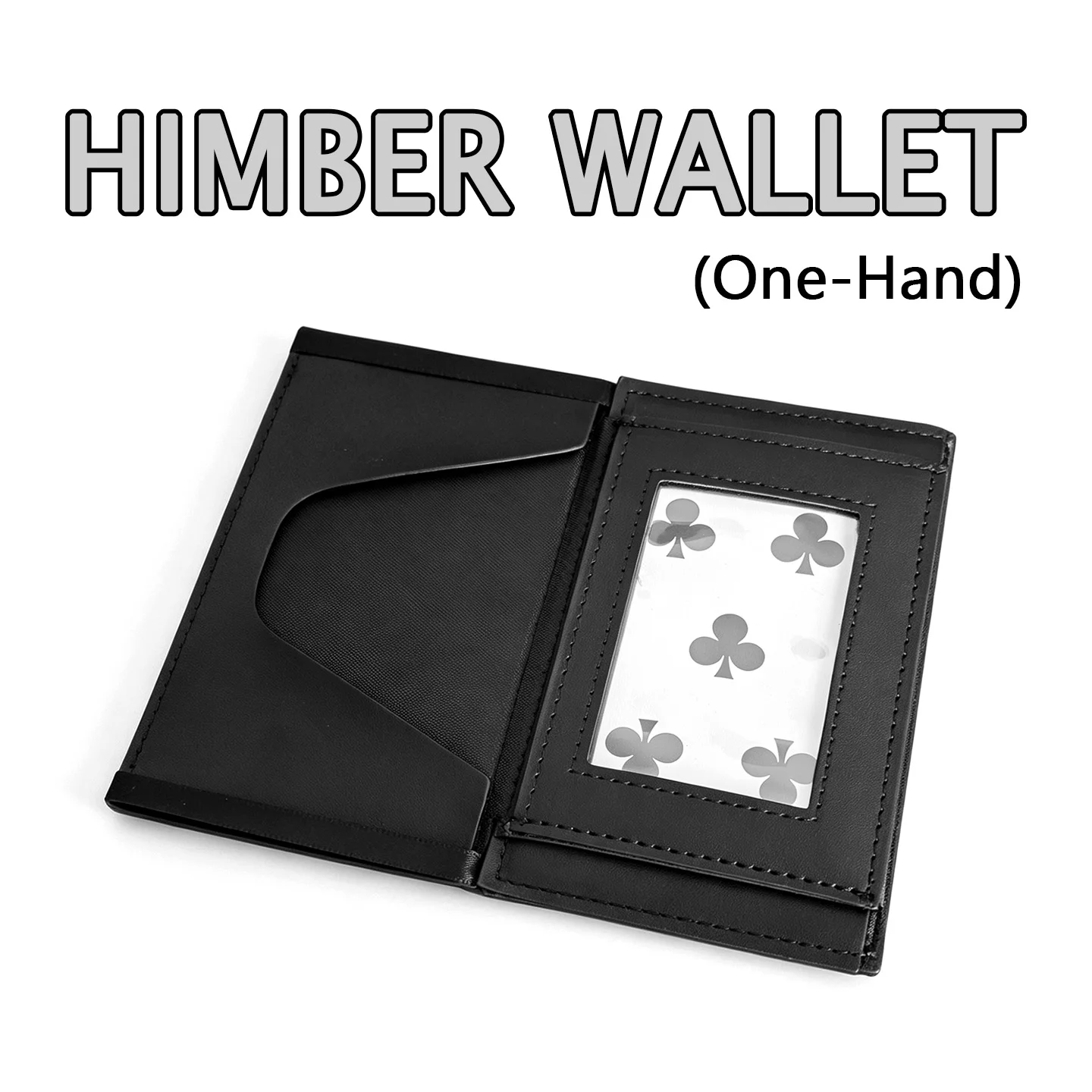 Фото Кошелек Himber (для работы одной рукой) для фокусов: смена банкнот, транспозиция карт, предсказания, исчезновения, магия, иллюзии крупным планом, трюки.